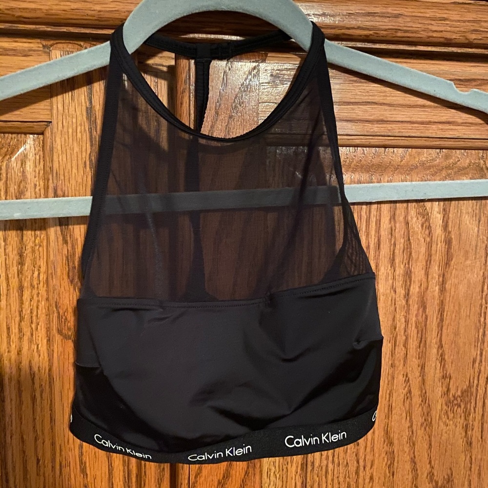 Calvin Klein sports bra . Sheer